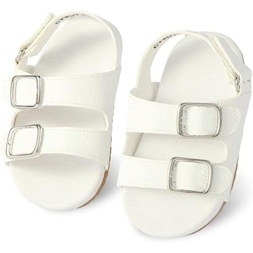 Baby Boys Girls Infant Summer Sandals Open-Toe Outdoor Anti-Slip Rubber Soft Sole Newborn Toddler First Walker Shoes