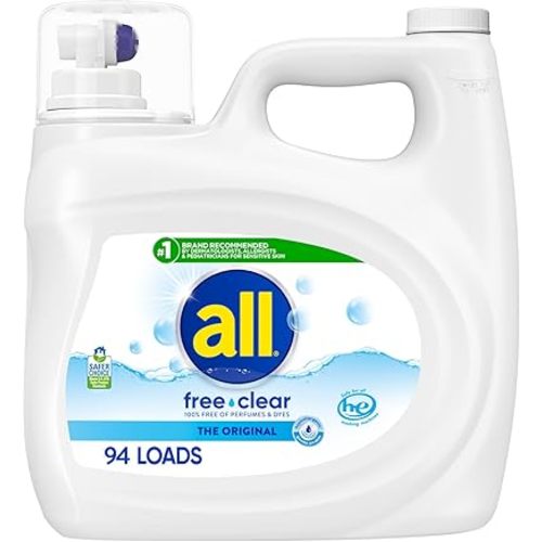 all Liquid Laundry Detergent Free Clear, 118 Ounce, 94 Loads