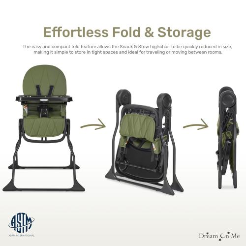 Dream On Me Snack & Stow High Chair