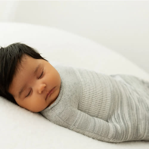 Grey Swaddle Sleep Sack - Large (12-18 pounds)