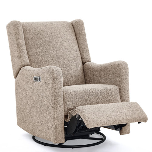 Delta Children Mercer Electronic Power Recliner And Swivel Glider With USB-A And Type-C Ports - Greenguard Gold Certified - Stain-Resistant Performance Fabric Is Oeko-TEX Standard 100 Certified, Sand | Wayfair