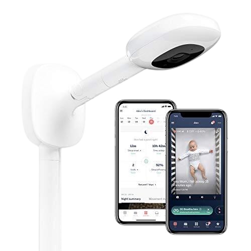 Nanit Pro HD Baby Monitor with Wall Mount, White