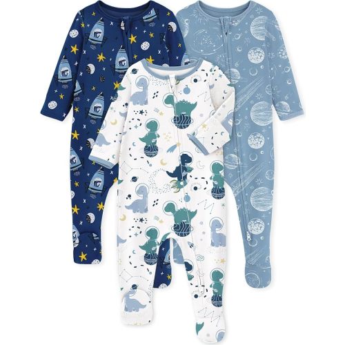 Yoofoss Baby Pajamas 100% Organic Cotton Newborn Sleepers Boy Girl Clothes