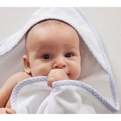 Gingham Baby Hooded Towels | Pottery Barn Kids
