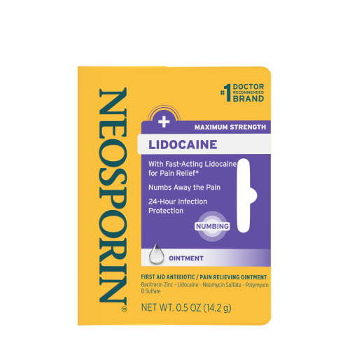Neosporin + Lidocaine Pain Relief Triple Antibiotic Ointment, 0.5 oz