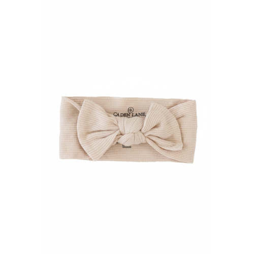 Oatmeal Bamboo Waffle Knit Large Bow Headwrap