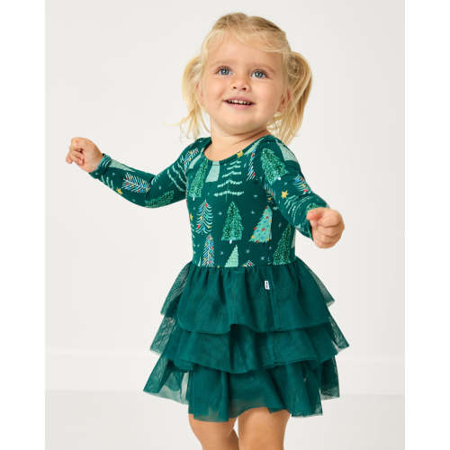 Twinkling Trees Tiered Tutu Dress with Bloomer | Little Sleepies