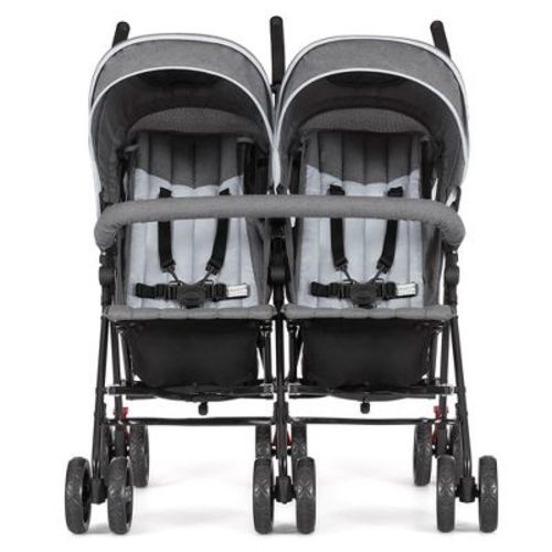 Dream On Me Volgo Twin Umbrella Stroller, Dark and Light Grey
