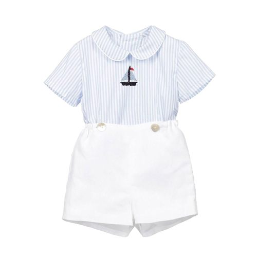 Twoflower toddler Kids Baby Boys' 2-Piece outfit set for spring Long sleeved suit with embroidery clothes 1-6 Years