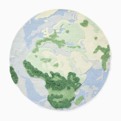 Large Wool Earth Rug