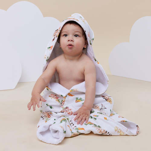 Farm Organic Hooded Baby Towel | Snuggle Hunny