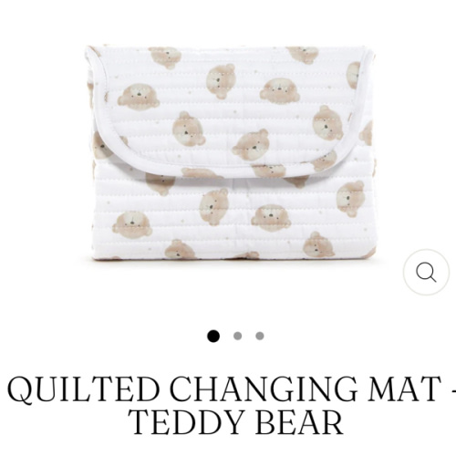 Quilted Changing Mat - Teddy Bear