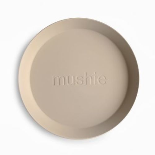 Round Dinnerware Plates Vanilla One Size