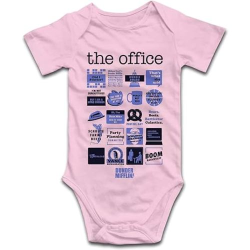 DOQOSESHY Office Quotes Funny Baby Climbing Bodysuit Infant Birth Announcement Bodysuit
