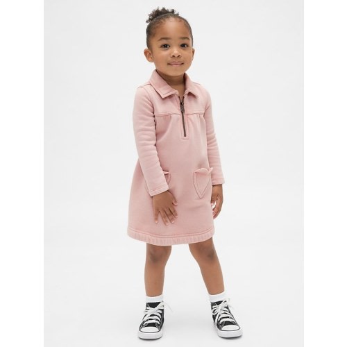 Baby & Toddler VintageSoft Half-Zip Dress | Gap