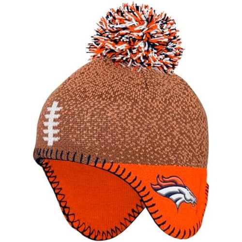 Infant NFL Football Head Knit Hat with Pom