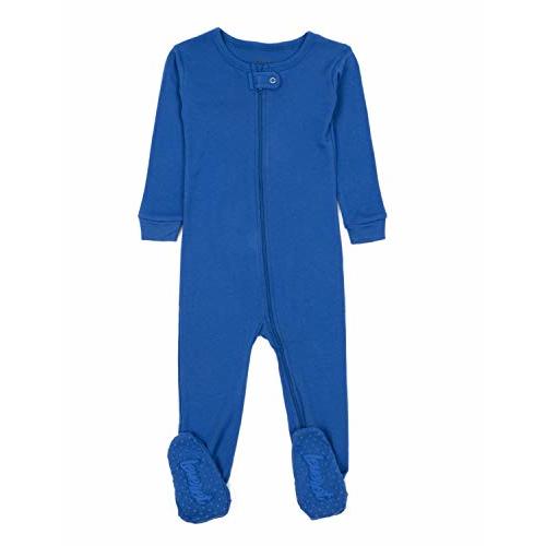 Leveret Kids Pajamas Baby Boys Girls Footed Pajamas Sleeper 100% Cotton Striped (Size 6-12 Months-5 Toddler)