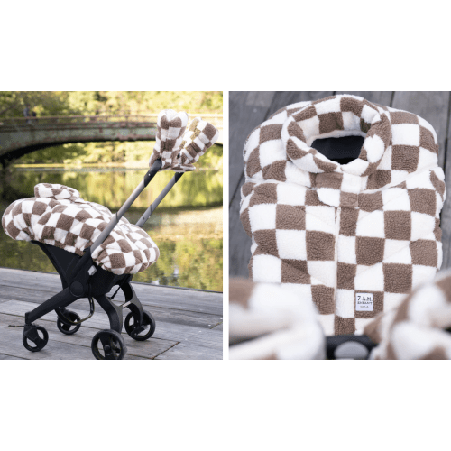 Car Seat Cocoon - Checker Berber