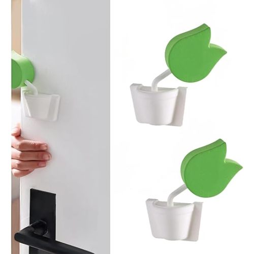 Tulip Extra-Thick Soft Foam Door Pinch Guard & Baby Proof Stopper - Prevent Finger Pinch Injuries, Stop Slamming Doors, Child Safety for Kids/Pets (2 Pack)