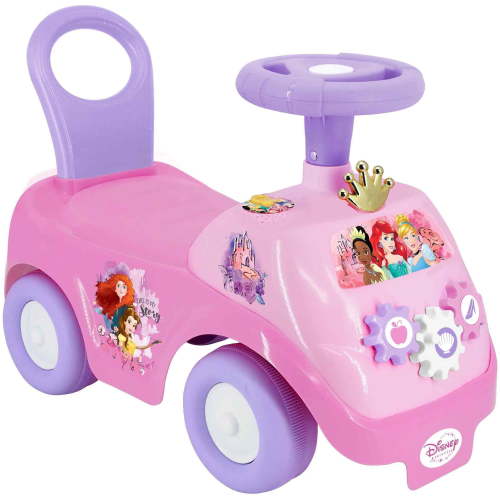 Disney Lights Up Unisex Baby Activity Princess Push & Pedal Ride-on, Multicolor