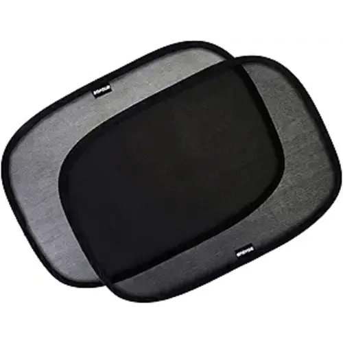 Enovoe Car Window Shades for Baby (2 Pack) - 21x14 Inches Sun Shade Blocker, Cling - Glare Shield and UV Rays Protection for Your Child - Side Windows Screens for SUV- Mesh Window Shades for car Baby