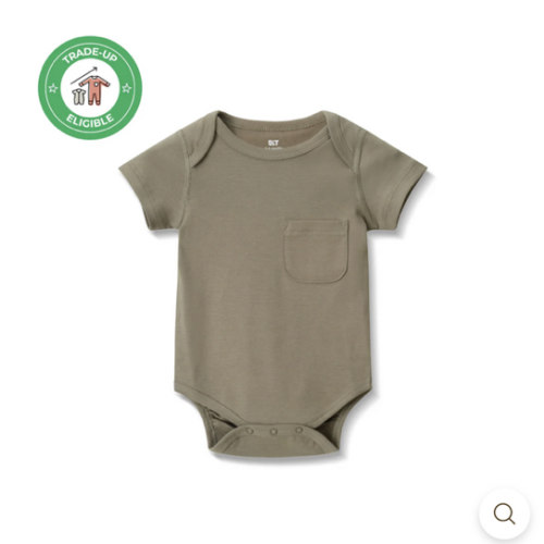 Organic Olive Baby Bodysuit | Onesie | Our Little Treasures