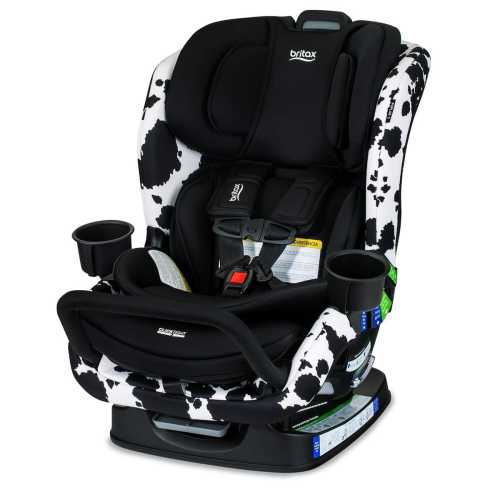 Britax Poplar S ClickTight Convertible Car Seat, Slim 17-Inch Design - Cowmooflage