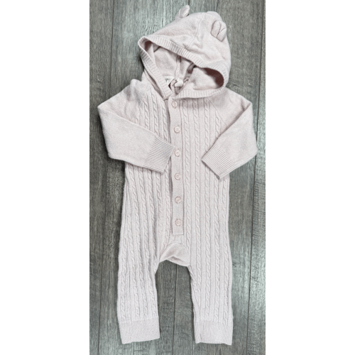 Baby Girl Clothes Gap 6-12 Month Dusty Pink Hooded Knit Sweater Outfit