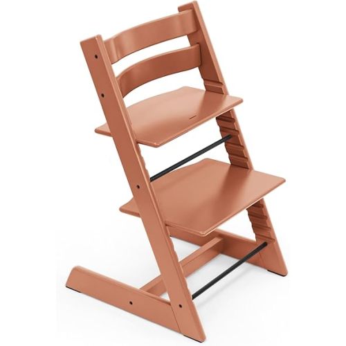 Tripp Trapp Chair from Stokke, Terracotta - Adjustable, Convertible Chair for Toddlers, Children & Adults - Convenient, Comfortable & Ergonomic - Classic Design