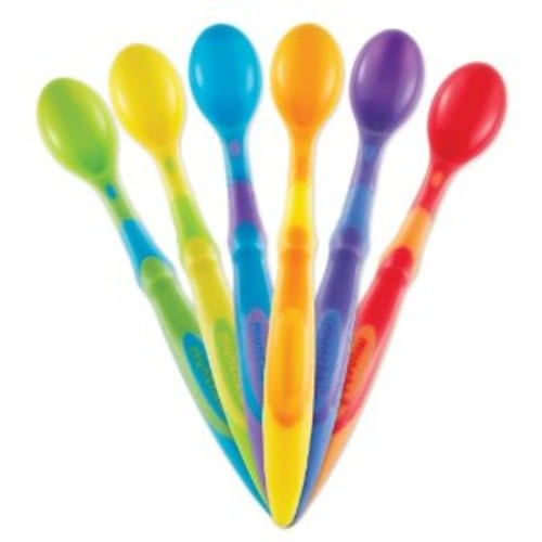 Munchkin 6 Pack Soft-Tip Infant Spoon, Colors May Vary