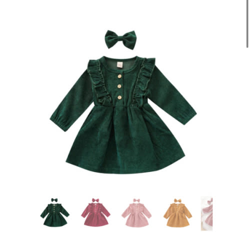 VALERIE Corduroy Dress - Hazel & Bo