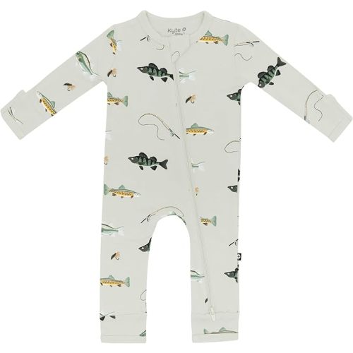 KYTE BABY Infant and Toddler Dual Zipper Romper, Ultra-Soft Rayon Made From Bamboo Sleeper, Boys and Girls Pajamas