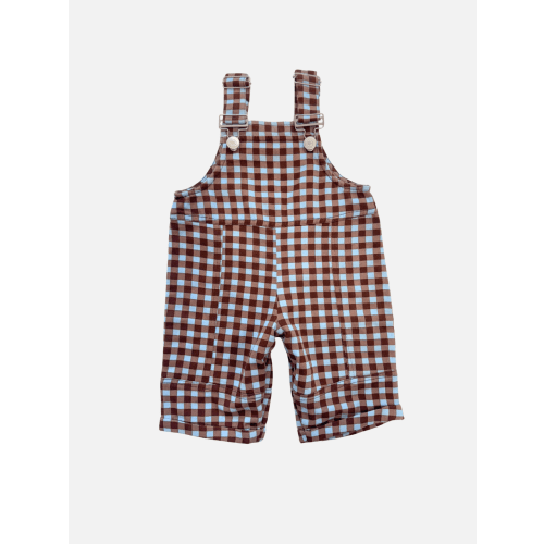 AUGUST SKY GINGHAM DUNGAREE BABY