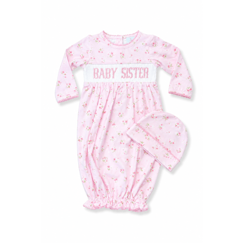 Baby Sister Gown in Pink Florals