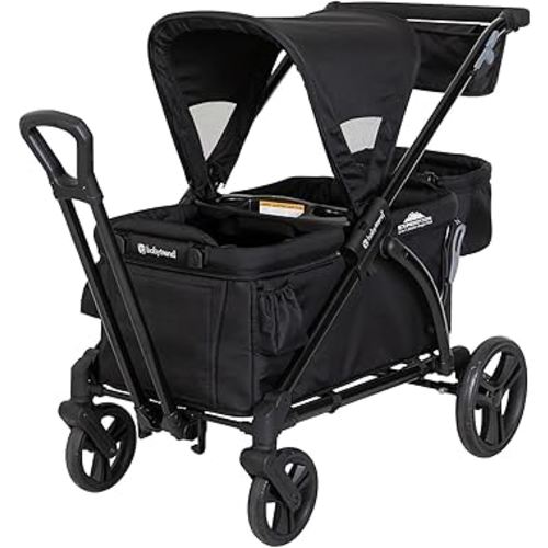 Baby Trend Expedition 2-in-1 Stroller Wagon Plus, Ultra Black