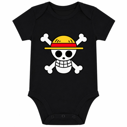Straw Hat Pirates Jolly Roger Anime Baby Clothes | One Piece Verse Store
