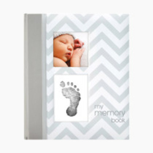 Pearhead Chevron Memory Baby Book - Grey