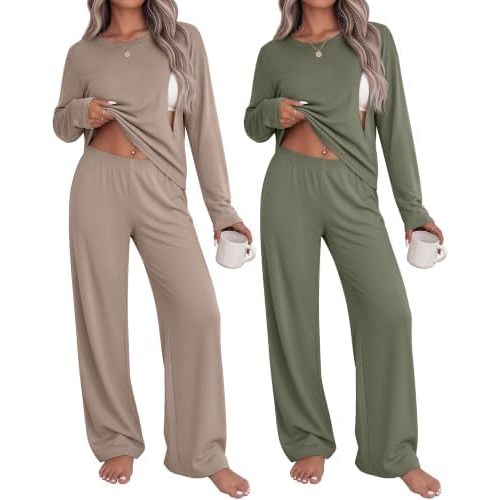 2 Pack Maternity Nursing Pajamas Postpartum Sets