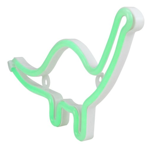 12" Green Brontosaurus LED Lighted Neon Dinosaur Silhouette