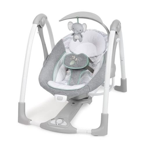 Ingenuity ConvertMe 2-in-1 Compact Portable Automatic Baby Swing & Infant Seat