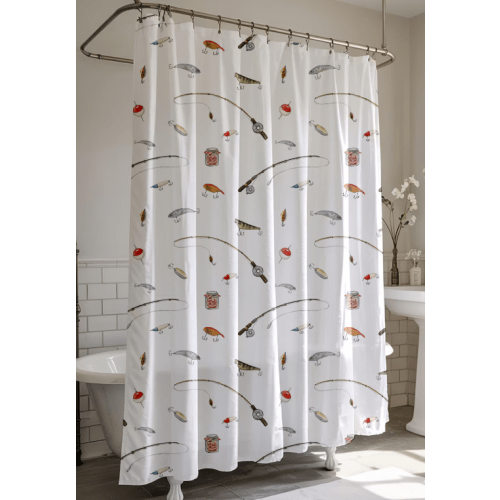 Fishing Shower Curtain, 70" x74"