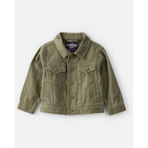 Baby Boy Long-Sleeve Denim Jacket - Green - OshKosh B'gosh | Carter's