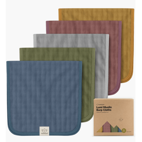 5-Pack Lumi Muslin Burp Cloths