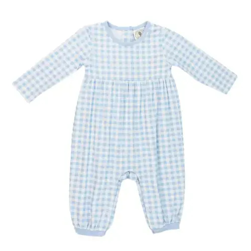 Parker Playsuit - Blue Gingham