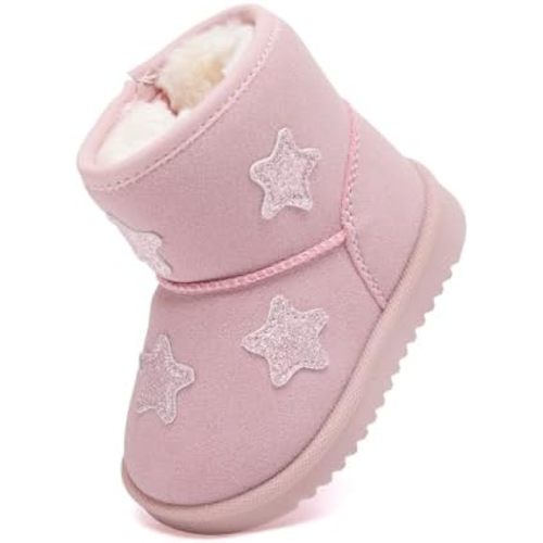 BMCiTYBM Baby Snow Boots Infant Boy Girl Winter Boots Nonslip Lightweight Outdoor Warm Shoes for Cold Weather 6 9 12 18 24 Months(Infant/Toddler)