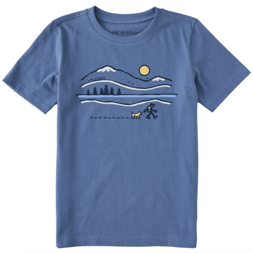 Kids Winter Lake Walk Short Sleeve Crusher Tee | Shop Life is Good