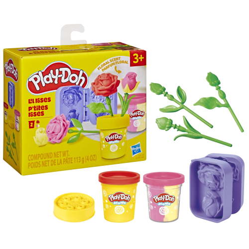 Play-Doh Lil Roses Playset, Scented, Kids Arts & Crafts, Flower Toys for Girls & Boys 3+