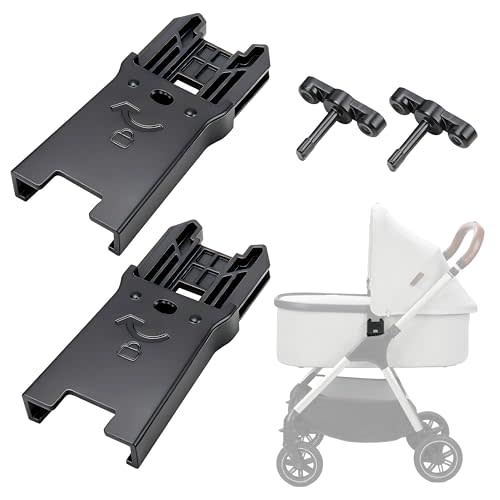 Connector for UPPAbaby V1/V2/V3 Bassinet to Nuna Triv Next & Nuna Swiv -Easy to Install, Safe and Durable Adapter to Connect Strollers and Bassinets (2-Pack)