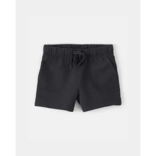 Baby Boy French Terry Shorts - Black | Carter's
