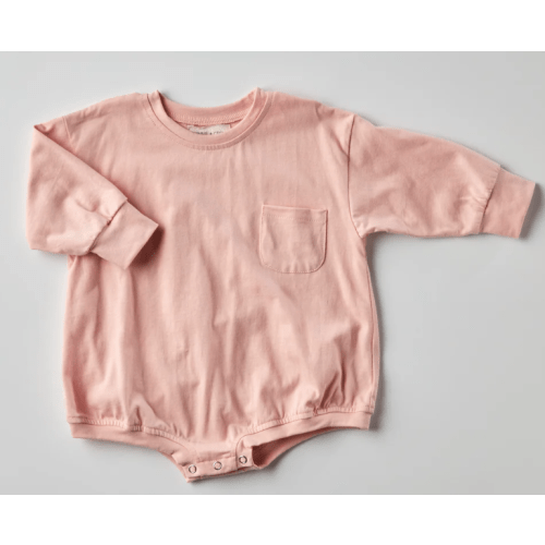 Harley Pocket Romper in Pink – Winnie + Crew